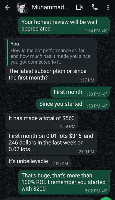 Neme Made 100% of his account in less than 15 min